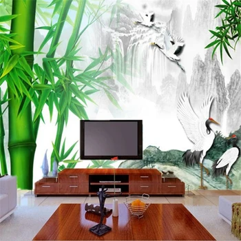 beibehang Безшевни 3D стереоскопични тапет-фон за телевизора в хола, голяма рисувани стенни papel de parede