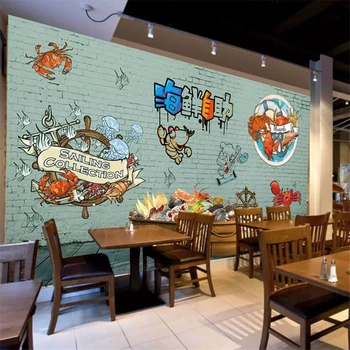 Beibehang Потребителски Тапети 3d Фотообои Ресторант Европейските морски Дарове Декоративен ТЕЛЕВИЗИЯ Фон Фреска, 3d тапети papel de parede