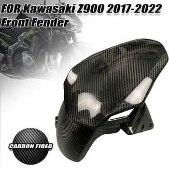 За Kawasaki Z900 2017 2018 2019 2020 2021 2022 100% Днешно Въглеродни Влакна Предното Крило на Кутията Обтекател Аксесоари За мотоциклети