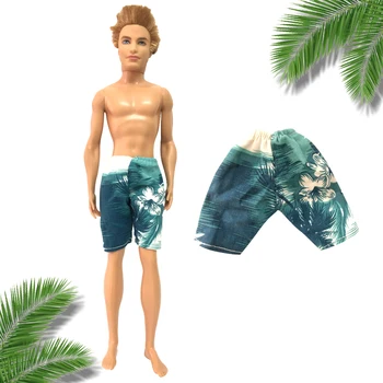 Официалната Мъжки стоп-моушън облекло, 1 бр. Летни шорти за плуване, Плажен бански костюми, панталони за приятеля на Барби, аксесоари за куклата Кен